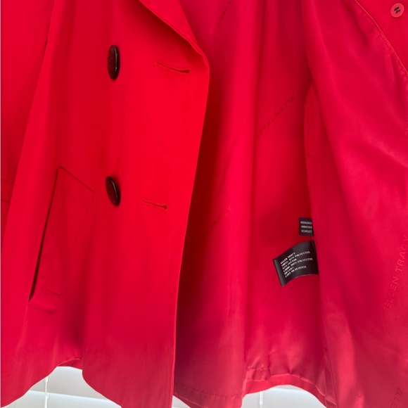 ELLEN TRACY | WOMEN’S COAT & JACKET | SHORT | LARGE BUTTONS | RED | EXTRA SMALL - Picture 12 of 17
